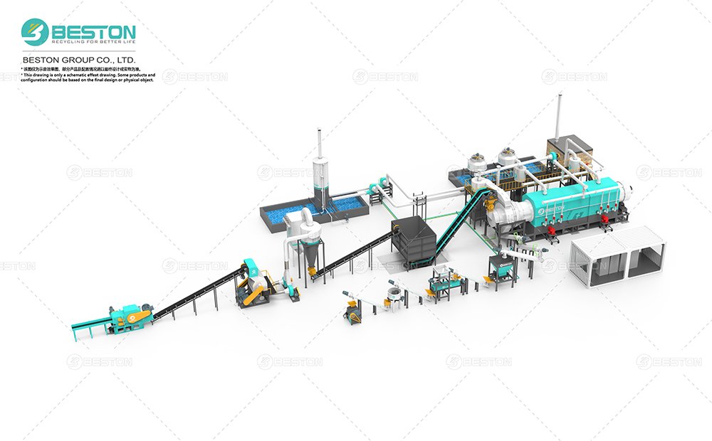 BST-10炭化設備+破碎設備+制棒機